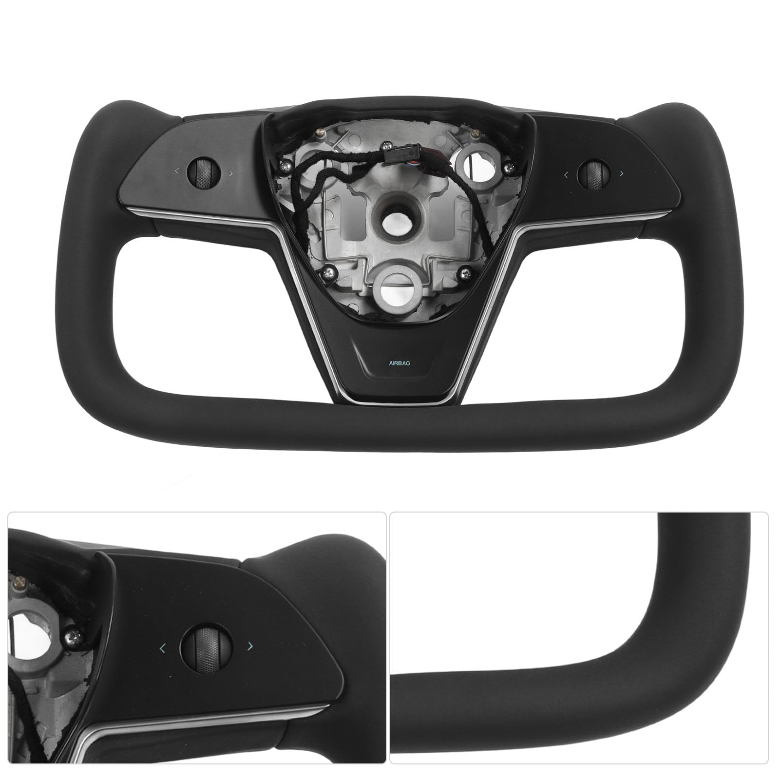 ヨークステアリングハンドル 本体 Amazon | KICARYAJP ステアリング テスラに対応 ヨークに対応